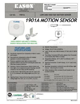 Kason 1901A Motion Sensor