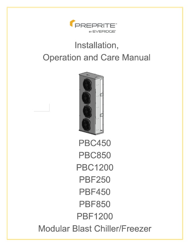 Installation, Operation and Care Manual